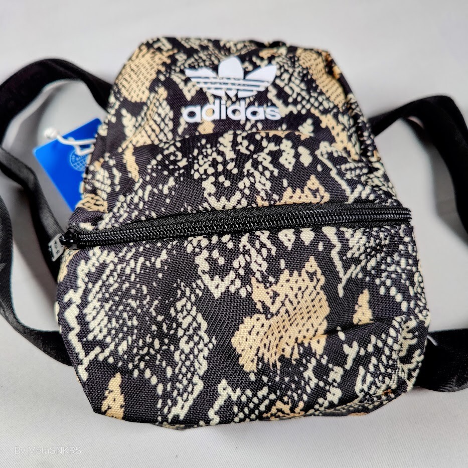 Adidas Mini Backpack  White Black Beige Rare Python Zip Small Bag   GB9648   New thumbnail 7