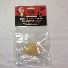 Fluker's Natural Sea Sponge for Hermit Crabs Water Bowl Access NEW No Drowning