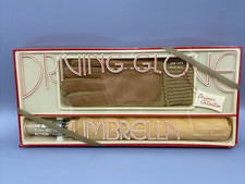SET Driving Gloves  Umbrella Designer Collection Vintage Taiwan NEW SEALED