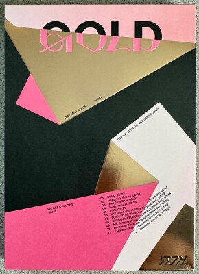 ITZY GOLD 9th Mini Album Standard PINK Version Unsealed Photobook