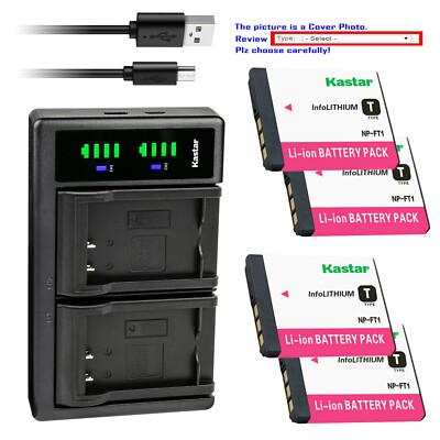 Kastar Battery LTD2 Charger for Sony NP-FM50 FM55H FM70 NP-QM71 QM-71D BC-VM50