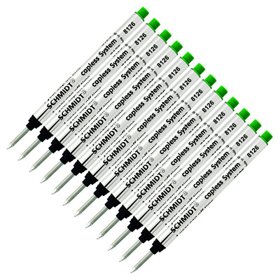 12 Pack - Schmidt 8126 Capless Rollerball - Green Ink