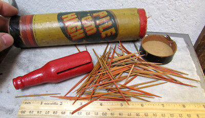 vintage Pile em high pick up sticks game, sticks inside tube, no instructions