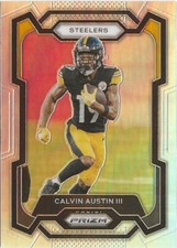 2023 Panini Prizm  Calvin Austin III Silver Prizm SP RC Pittsburgh Steelers