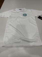 Galaxy By Harvic School Uniform Short Sleeve Boy's Pique Polo Shirt White S 8 