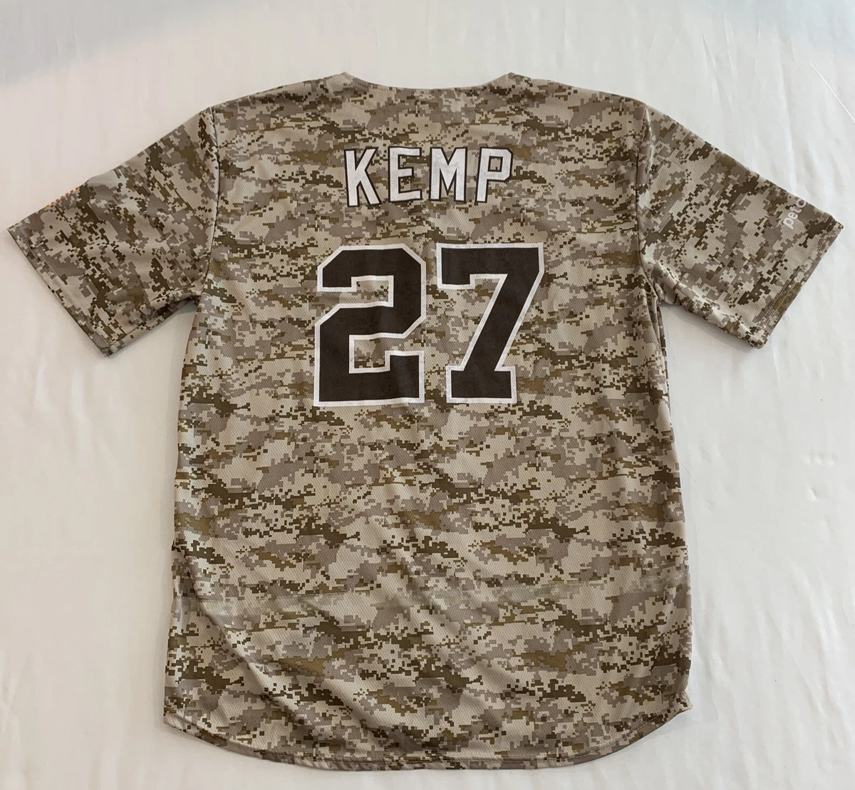 MATT KEMP #27 MLB San Diego Padres BDA Jersey Size X-Large Brown Camouflage