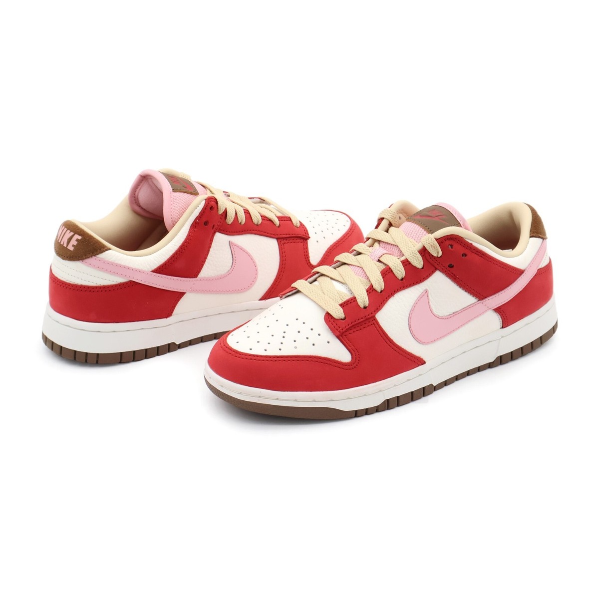 FB7910-600 Nike Dunk Low PRM Bacon Sport Red Sail Medium FB7910-600 Nike Dunk Low PRM Bacon Sport Red Sail Medium