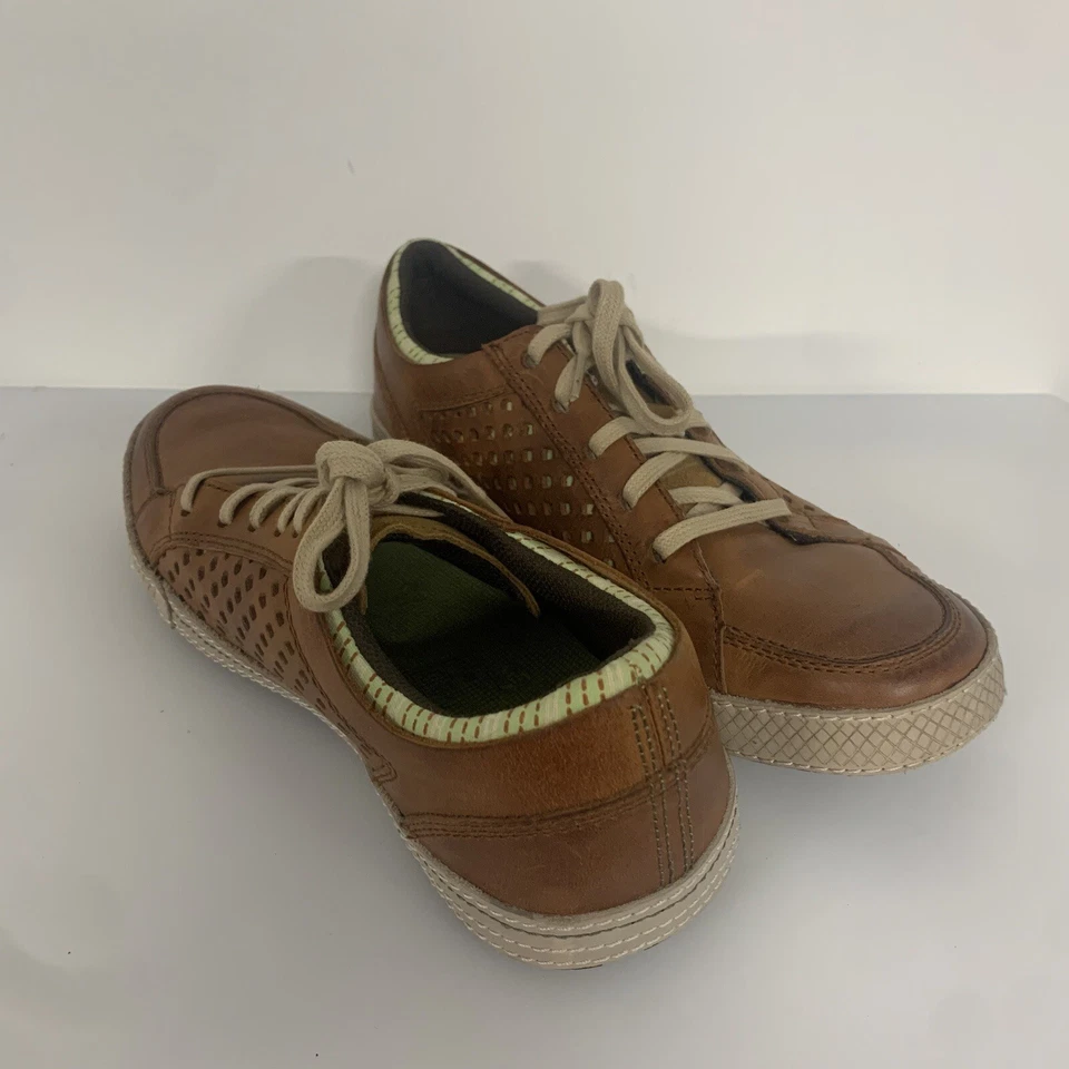 Zapatos con cordones Cushe Shumakers Mark para hombre 8 EE. UU. 41 UE cuero marrón tostado cómodos Foto 3 de 4