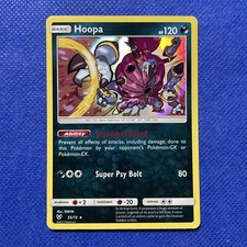 Hoopa Pokémon Card Shining Legends Holo Rare 55/73  Mint