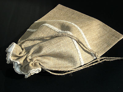 Brotbeutel aus 100% Leinen, mit Kordel. Brotaufbewahrung 28 x 40 cm  Bread Bag