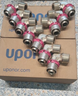 10 Uponor Winkel 1/2''AG  18mm   S-Press Pressfitting  Keine Origialverpackung