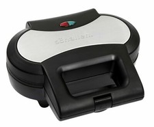 Schallen Double Electric Non-Stick Deep Pie Maker Machine Black, Silver & Marble