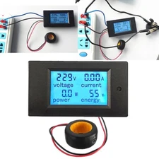 Digital AC Voltage Meter 100A/80~260V Power Energy Voltmeter Ammeter Multimeter