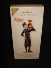 Hallmark Ebenezer Scrooge Tiny Tim Disney's A Christmas Carol 2009 MIB Ornament