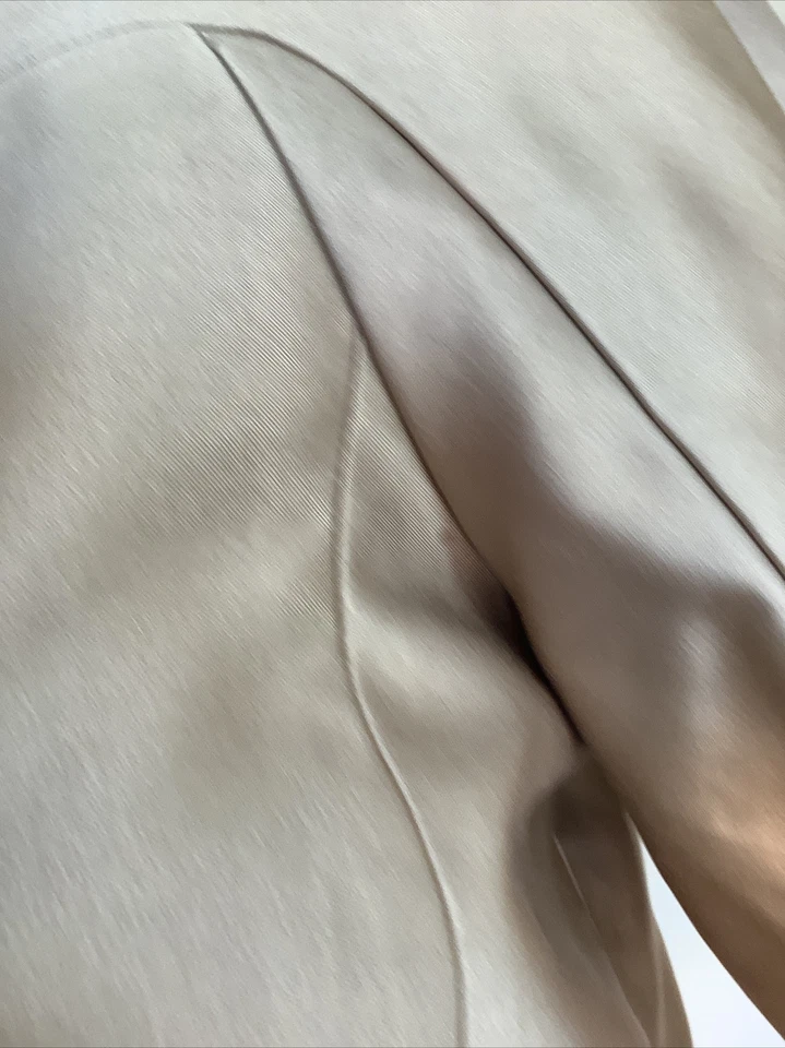 Chaqueta blazer de lujo lk bennett 8 mezcla seda tono dorado Foto 4 de 4