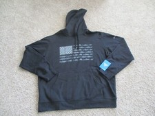 BNWT Columbia Men's Seasonal Classic Cotton Blend Hoodie, PFG, Size XL, Black