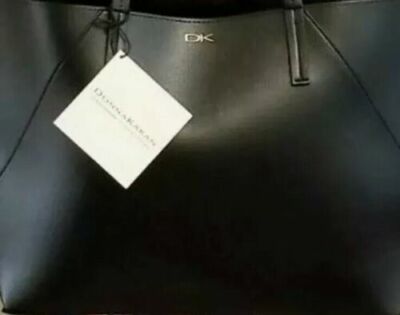Donna Karan cashmere Black Tote Ladies Handbag Shoulder Bag New