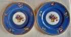 Set Of 6 Rare Antique Royal Doulton Blue 9-inch Porcelain Plates With Gold Trim — photo 2