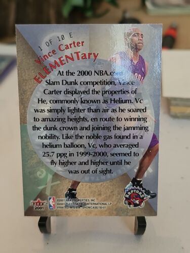 2000-1 Fleer Showcase Elementary Holo #E1 VINCE CARTER - Picture 5 of 5