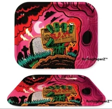 RAW Rolling Papers ZOMBIE Halloween ROLLING TRAY - LARGE - LIMITED EDITION