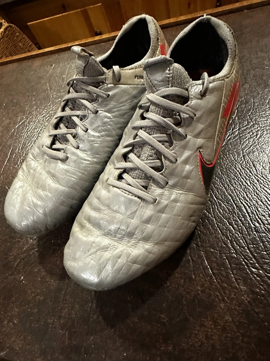 Nike Tiempo Legend 8 Elite FG Metallic Grey Crimson for Sale