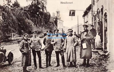 AK Heudicourt 10. Ersatz-Division 3. Artillerie-Munition-Kol Treysa Schwalmstadt