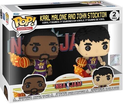 Funko POP! NBA Jam 8-Bit Basketball - Karl Malone John Funko POP! NBA Jam 8-Bit Basketball - Karl Malone John