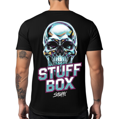 Stuff Box Chrom Skull Herren Shirt Schwarz STB-1360 | S-5XL | Urban Print 