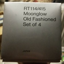 MIKASA CRYSTAL set di 4 (2 disponibili) BICCHIERI DOPPIO VECCHIO STILE