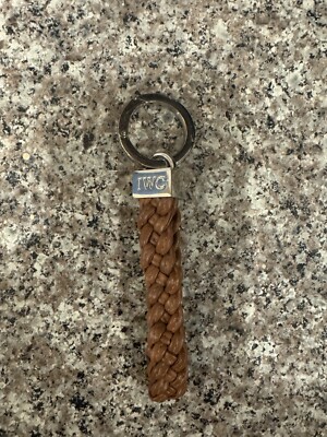 IWC SCHAFFHAUSEN PORTOFINO KEYCHAIN - BROWN LEATHER AUTHENTIC! RARE! NEW!