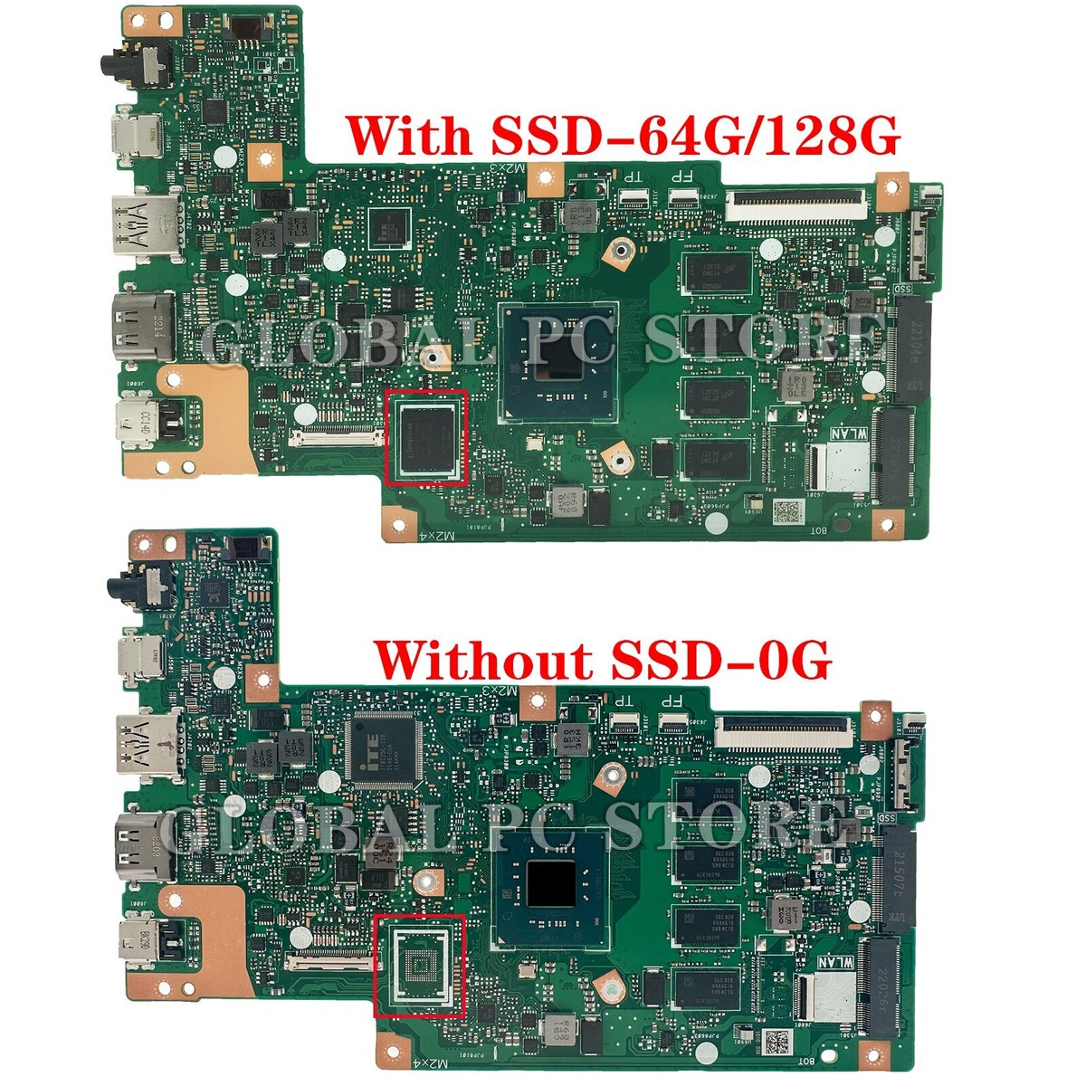 Scheda Madre Asus E410M / E410MA Per Notebook - Intel Celeron N4020, 4GB RAM, 64GB EMMC