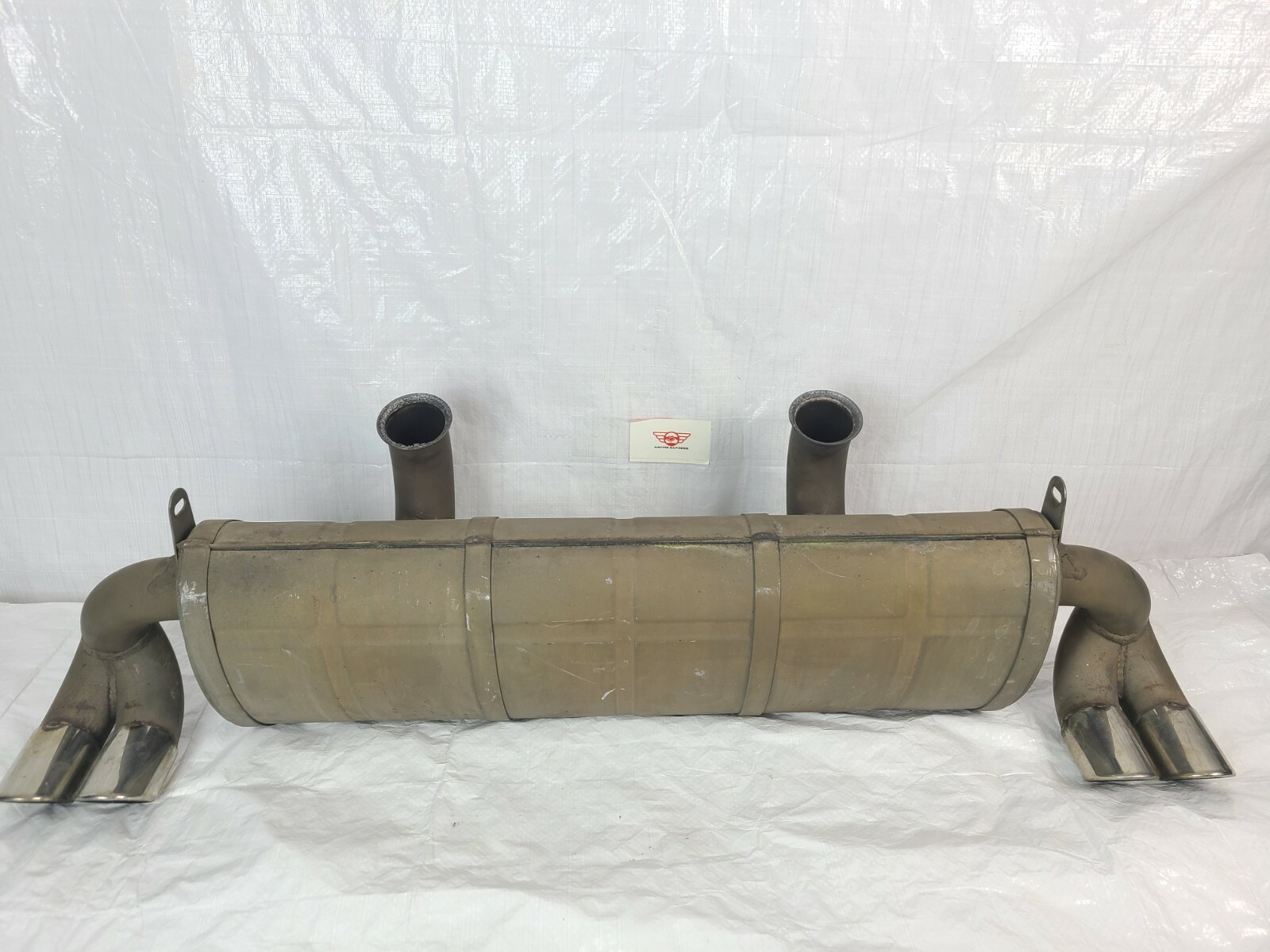 1989-1992 Ferrari 348 TS TB Rear Silencer Exhaust Muffler OEM 136278