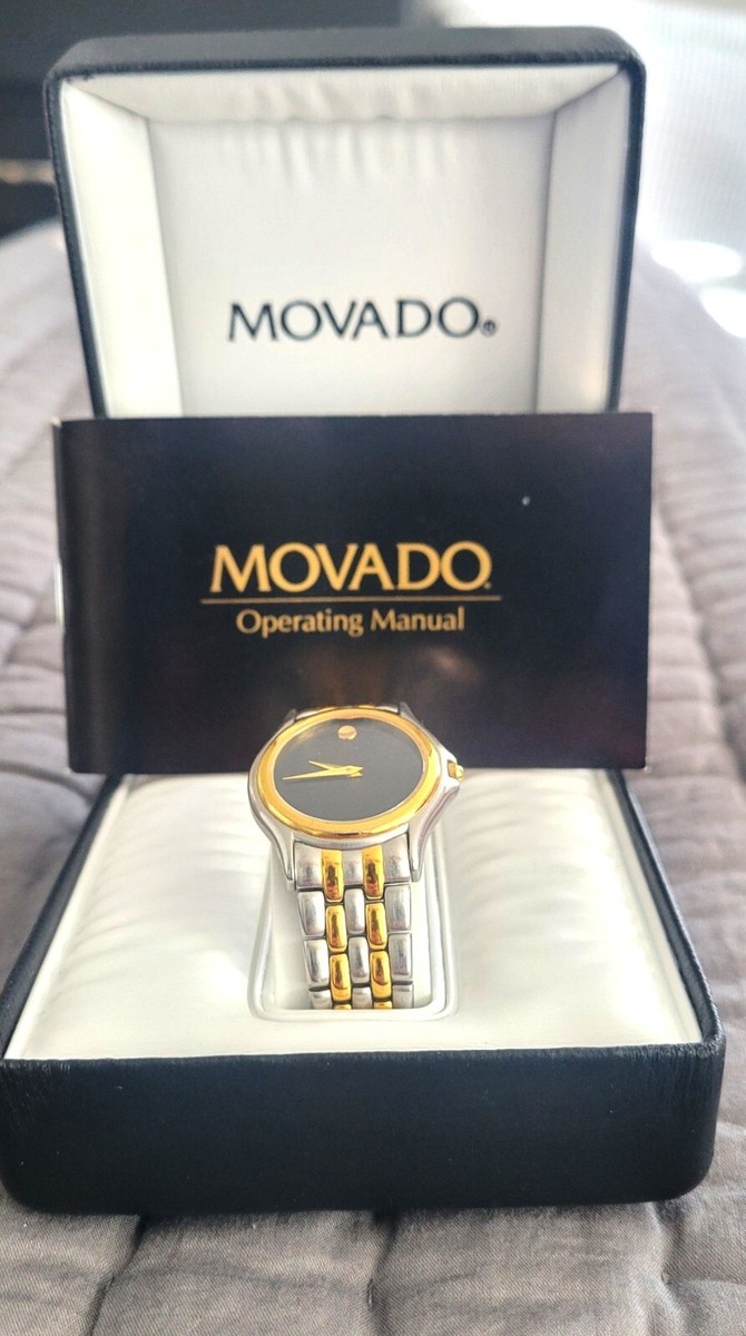 Movado Two Tone Stainless Steel Ladies Watch 81-E4-0823 w  display picture 1