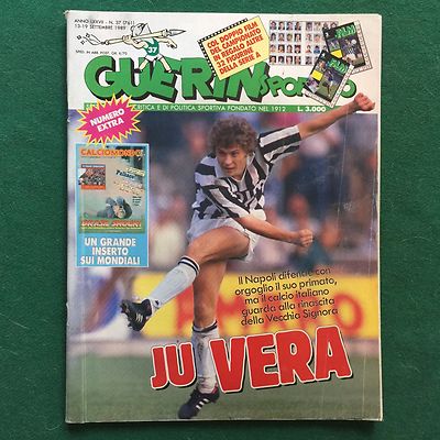 GUERIN SPORTIVO Nr. 37/1989 JUVERA DOPPELFILMMEISTERSCHAFT PAUL INCE GALLEGO