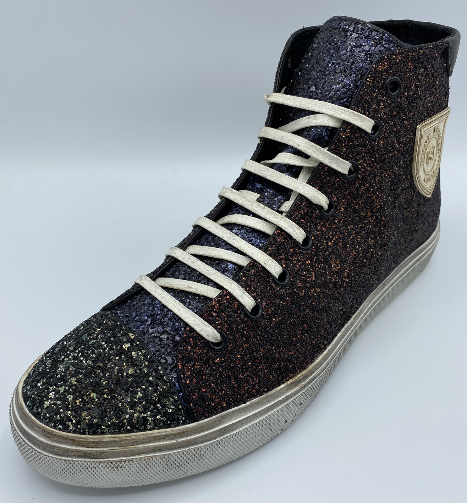Sneakers alte multicolore Saint Laurent $900 taglia US 11 Made in Italy