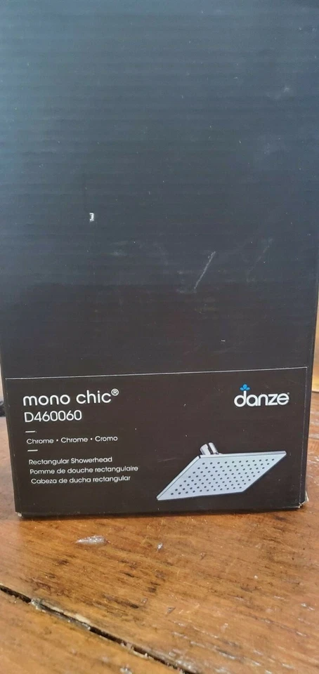 Cabezal de ducha de lluvia Danze D460060 cromo mono chic 2,5 gpm Foto 2 de 4