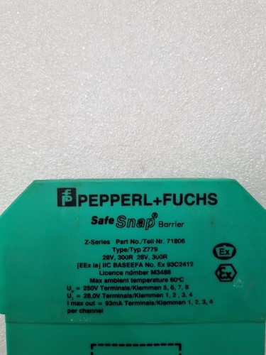 Pepperl+fuchs Z779 Sécurité à Pression Barrière Module Set 5 Sans Envoi Rapide - Photo 8 sur 8