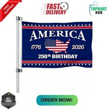 250 Years America Flag, 3X5 Ft, USA 250Th Anniversary Patriotic Design,1776-2026