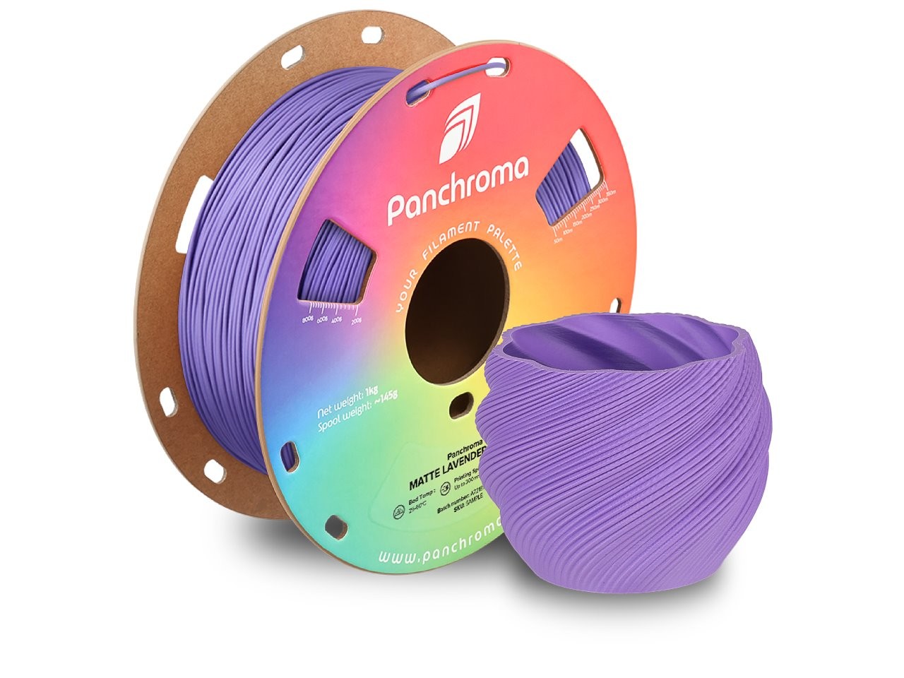 Polymaker Panchroma Pla Matte Lavender Purple 1,75 Mm 1.000 G - Bild 2