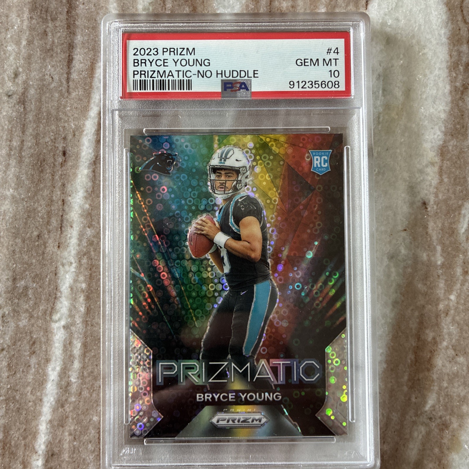 Bryce Young Panini Prizm Prizmatic #4 No Huddle