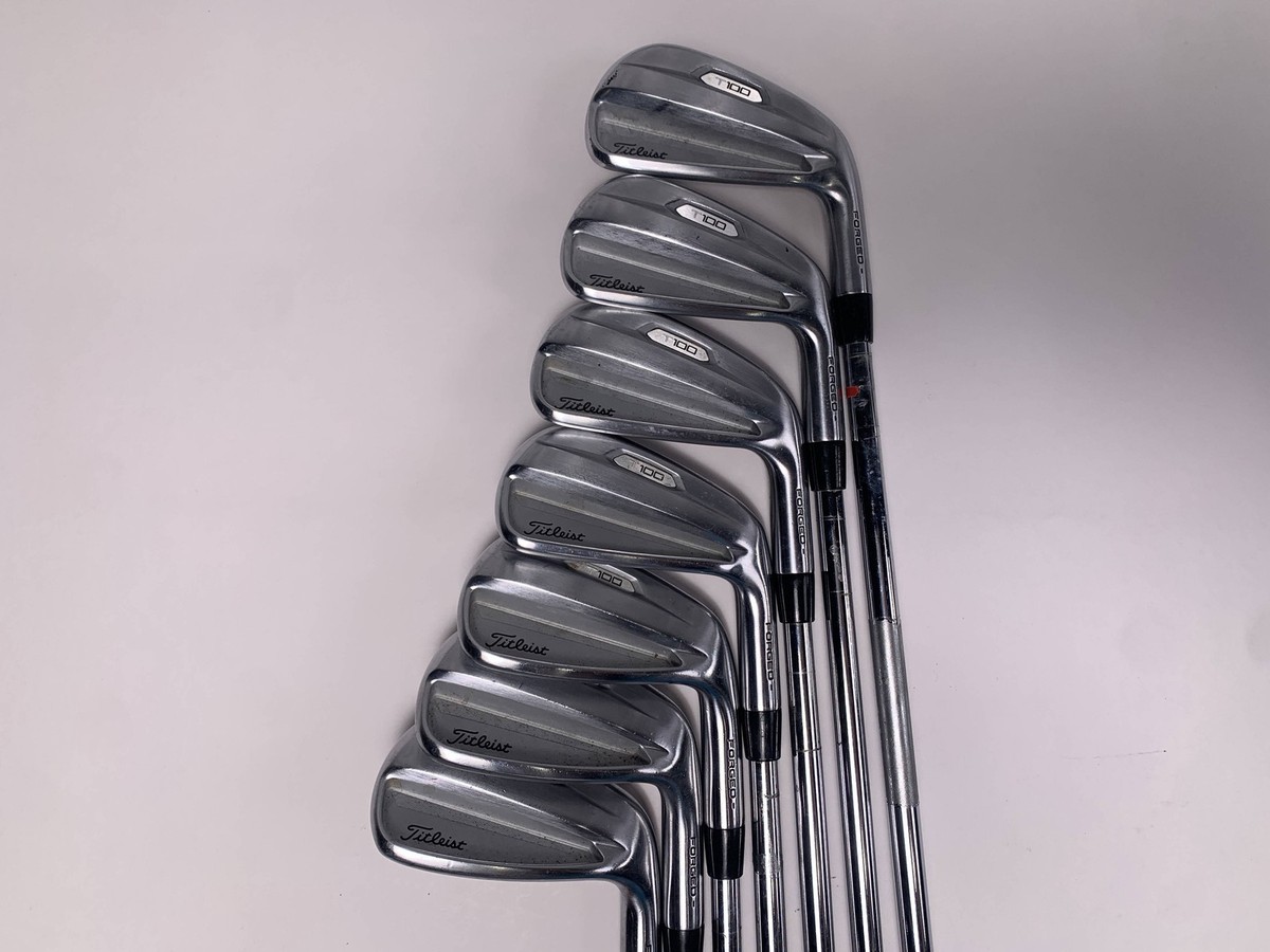 Titleist T100 2021 Iron Set 4-PW True Temper AMT Tour White S300