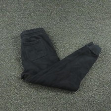 Old Navy Pants Mens Medium Black Jogger Sweatpants Cuffed Drawstring Pockets