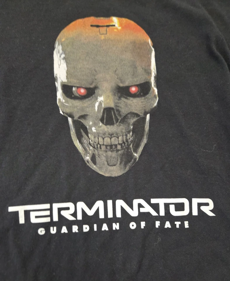 Camiseta promocional Dave & Buster’s Terminator Guardian of Fate VR para hombre XL negra Foto 3 de 4