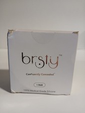 BRSTY Sticky, Reusable, Silicone Nipple Coverings   Size 3.2  Color Coco New