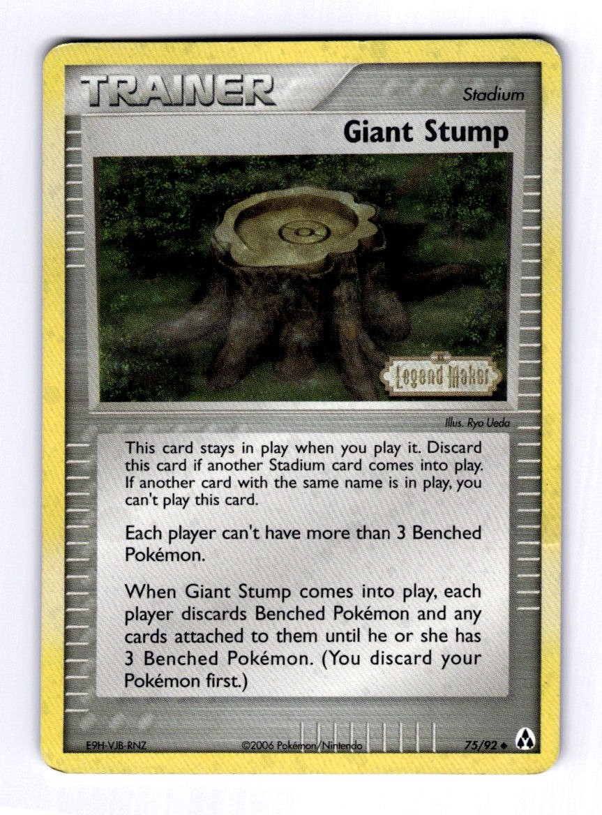 Giant Stump Legend Maker #75 (2006) Uncommon Reverse Holo HP Pokemon