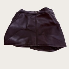 New Build A Bear Workshop Black Faux Leather Skirt For Plush Size 10"-24"