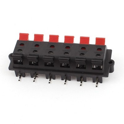 Feder 2Pin Push Typ 12 Position Audio Sprecher Terminal Junktion Box Platte