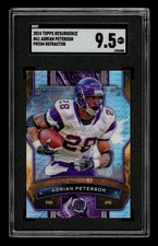 2024 Topps Resurgence Prism Refractor: # 61 Adrian Peterson SGC 9.5 MINT+