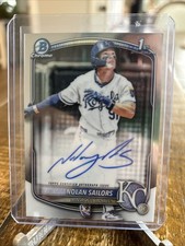 2025 Bowman Draft Chrome Baseball Nolan Sailors Base 1st Autograph KC Royals