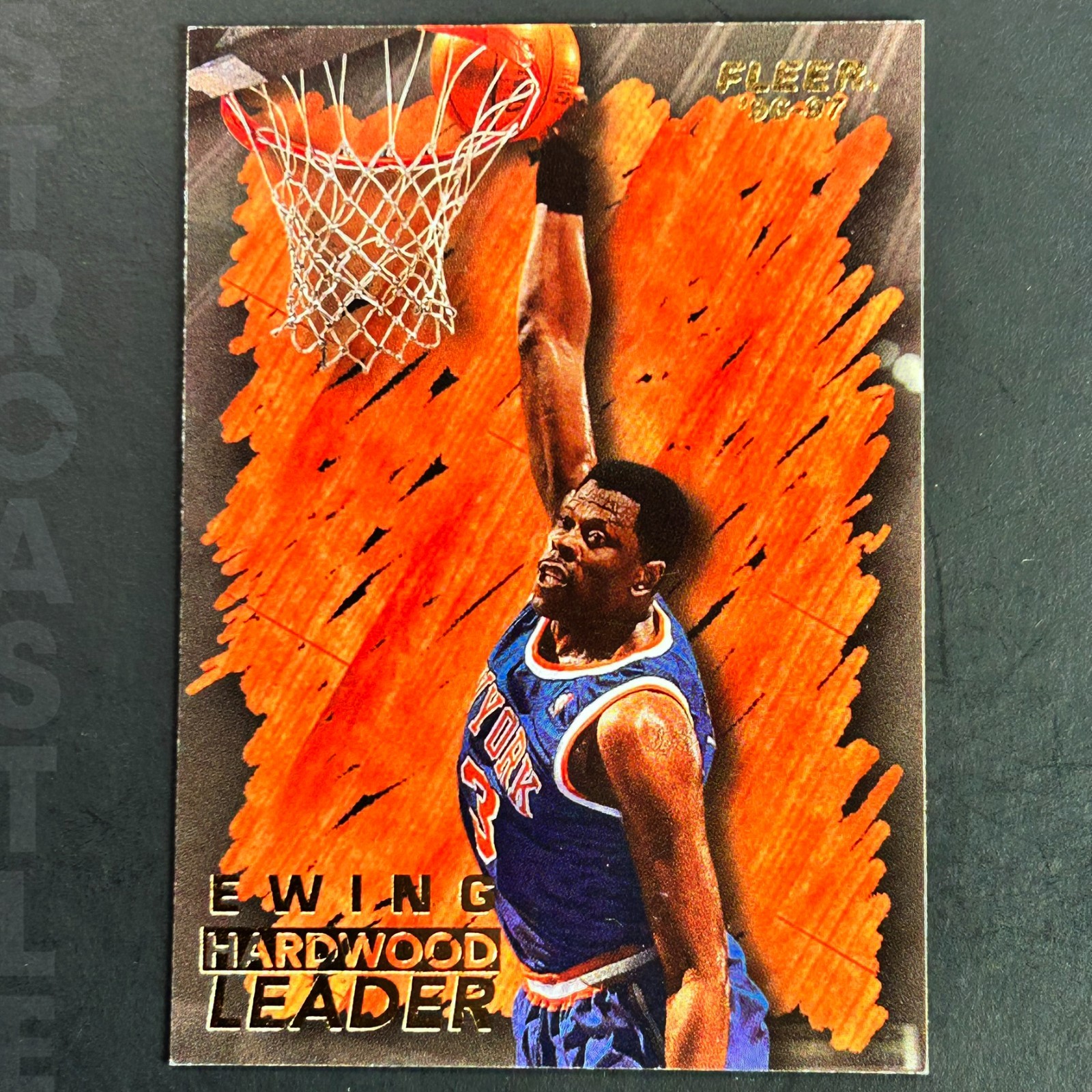 Patrick Ewing 1996-97 Fleer Ewing Hardwood Leader #137 New York Knicks 🏀 Basket